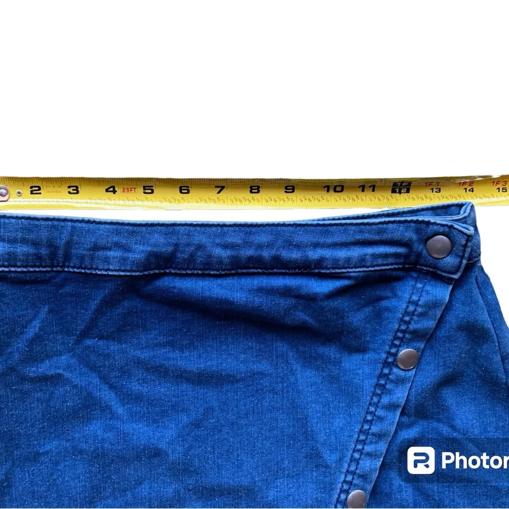 New We the Free womens denim medium wash mini skirt size 10 coastal cowgirl